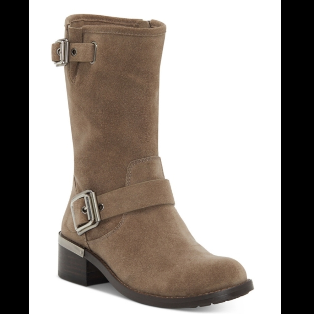 Vince Camuto - Women's Windy Moto Boots - Taupe